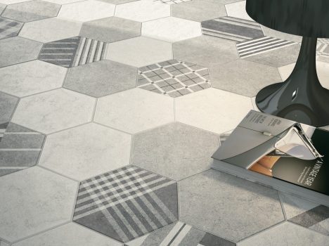 Hexatile Cement Raštuotos grindų plytelės