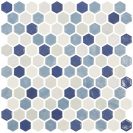 Hexagon Blends Azure 30,1x29 cm Mozaikinės plytelės