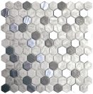 Hexagon Blends Metal Carrara 30,1x29 cm Mozaikinės plytelės