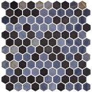 HEXAGON BLENDS OPALO BLACK 30,1X29 CM Mozaikinės plytelės
