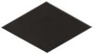 Rhombus Black Smooth 14x24 cm Grindų plytelės