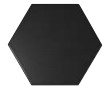 Scale Hexagon Black Matt 12,4x10,7 cm Sienų plytelės