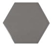 Scale Hexagon Dark Grey 12,4x10,7 cm Sienų plytelės