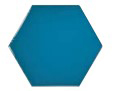 Scale Hexagon Electric Blue 12,4x10,7 cm Sienų plytelės