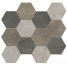 Reused Mosaico Esagona Cold 29,5x34 cm Akmens masės plytelės