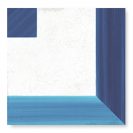 Blanc et Bleu Square Decor 18,5x18,5 cm Grindų plytelės