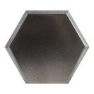Metallic edition Mini hexa contract steel 15x17,3 cm 3D (iškilios plytelės)
