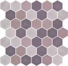 Hex XL Stoneblend Mixed Grey 28,6x28,4 cm Mozaikinės plytelės