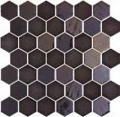 Hex XL Opalo Black 28,6x28,4 cm Mozaikinės plytelės