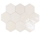 Zellige Hexa White 10,8x12,4 cm Sienų plytelės