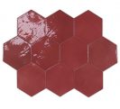 Zellige Hexa Wine 10,8x12,4 cm Sienų plytelės