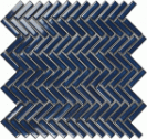 Tech Chevron Blue Gloss 27,7x28,3 cm Mozaikinės plytelės