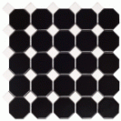 Tech Octogon Black Matt 30,5x30,5 cm Mozaikinės plytelės