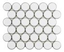 Round White 30,4x26,7 cm Mozaikinės plytelės