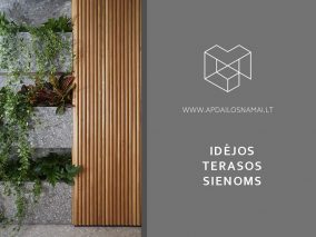 Idėjos terasos sienoms