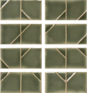 YOKO ORIGAMI MOSS GLOSS 6,2X12,5 CM Plytelės vidaus ir lauko apdailai