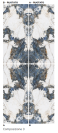 CRYSTAL SEA BOOKMATCH GLOSS 3 120X280 CM (A IR B PUSĖS) Plytelės vidaus ir lauko apdailai