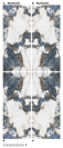 CRYSTAL SEA BOOKMATCH GLOSS 4 120X280 CM (A IR B PUSĖS) Plytelės vidaus ir lauko apdailai
