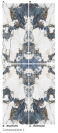 CRYSTAL SEA BOOKMATCH GLOSS 1 120X280 CM (A IR B PUSĖS) Plytelės vidaus ir lauko apdailai