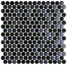PENNY NATUREGLASS OPALO BLACK 287X285 CM Vonios grindų plytelės