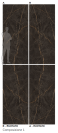 SAINT LAURENT BOOKMATCH GLOSS 1 120X280 CM  (A IR B PUSĖS) Plytelės vidaus ir lauko apdailai