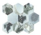 WHITE BEAUTY  MOSAICO ESAGONI GLOSS 26X30 CM Plytelės vidaus ir lauko apdailai