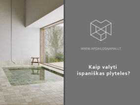 Kaip valyti ispaniškas plyteles? Plytelės vidaus ir lauko apdailai