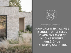 Kaip valyti imitacines klinkerio plyteles iš akmens masės? Nuo kasdienės priežiūros iki dėmių šalinimo