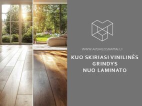 Kuo skiriasi vinilinės grindys nuo laminato